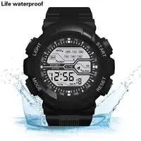 Reloj deportivo multifunción a la moda para Hombre, relojes de pulsera digitales militares luminosos electrónicos LED resistentes al agua, Reloj para Hombre