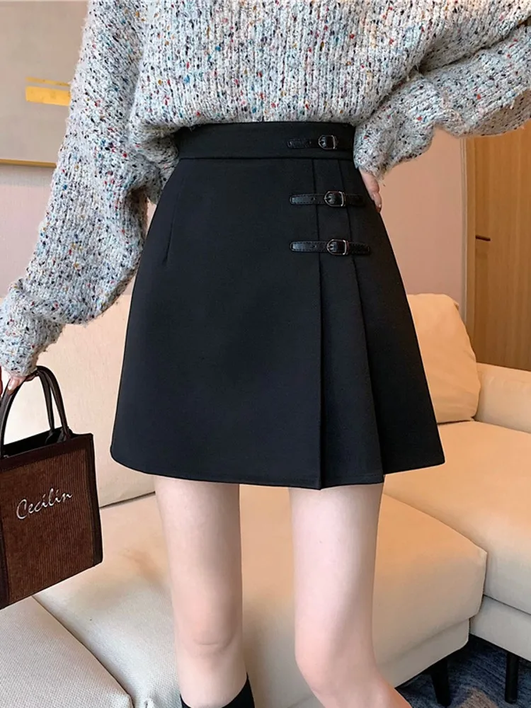 

Юбка-карандаш с высокой талией, А-силуэт, женская, весна-лето, новая, стройнящая, плиссированная, облегающая, в корейском стиле...