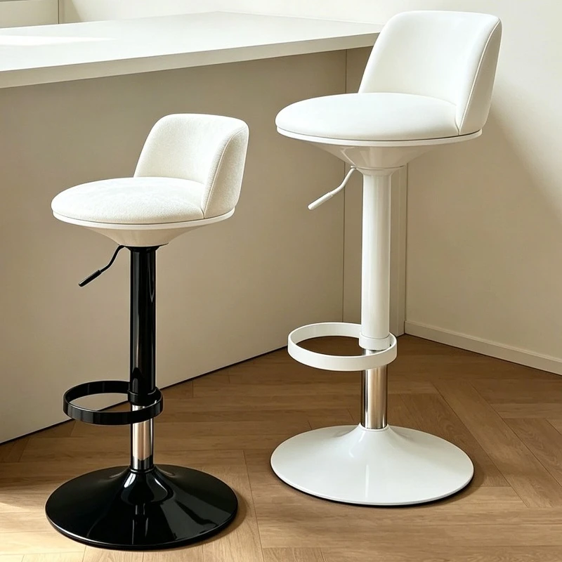 Ergonomic Bar Chair Modern Design Minimalist Backrest Bar Chair Designer Nordic Swivel Makeup Taburete Alto Balcony Furniture