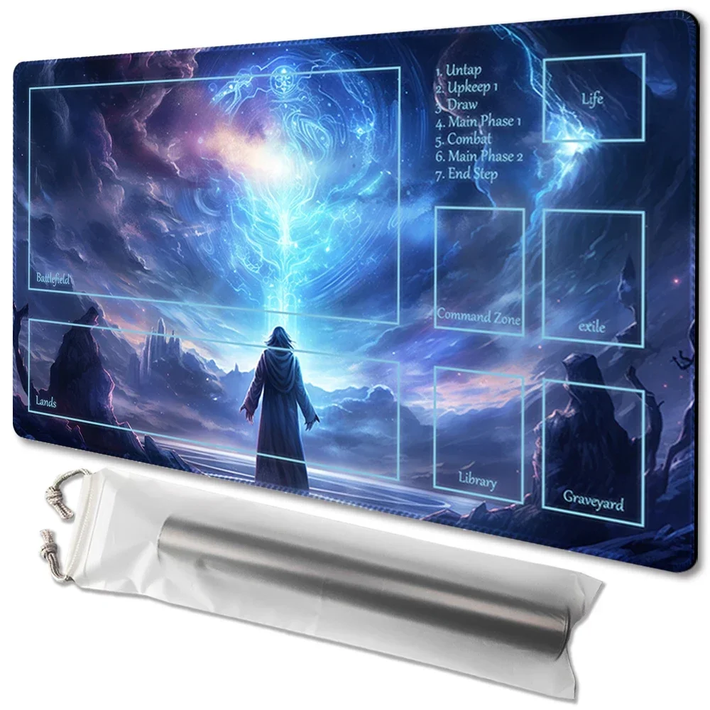 

The Light of Wisdom- Board Game MTG Playmat Game Mat Size 60X35 CM Compatible for TCG