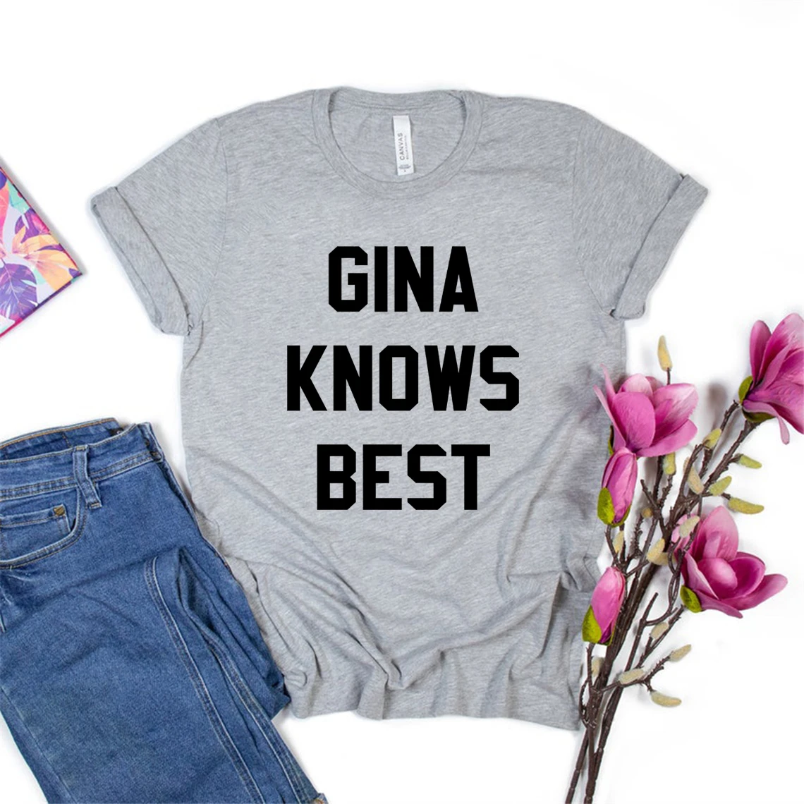 Gina Knows Best T Shirt Brooklyn 99 TV Show Shirt Women Graphic T Shirts Brooklyn Nine Nine Fans Gift T-shirt Summer Tops Tee