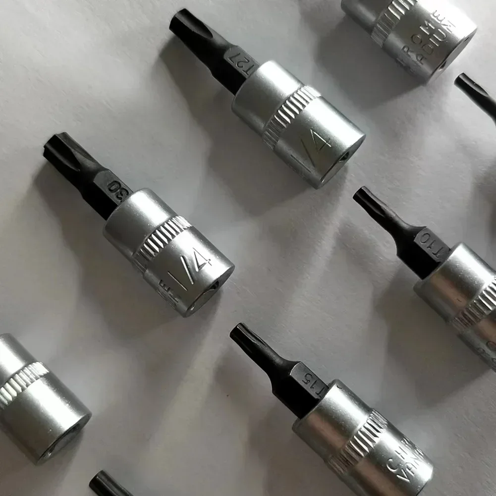 1 pz Torx Bit socket 1/4 pollici Driver Star Bit T8-T40 Bit cacciavite Bit cacciavite Bit utensili manuali