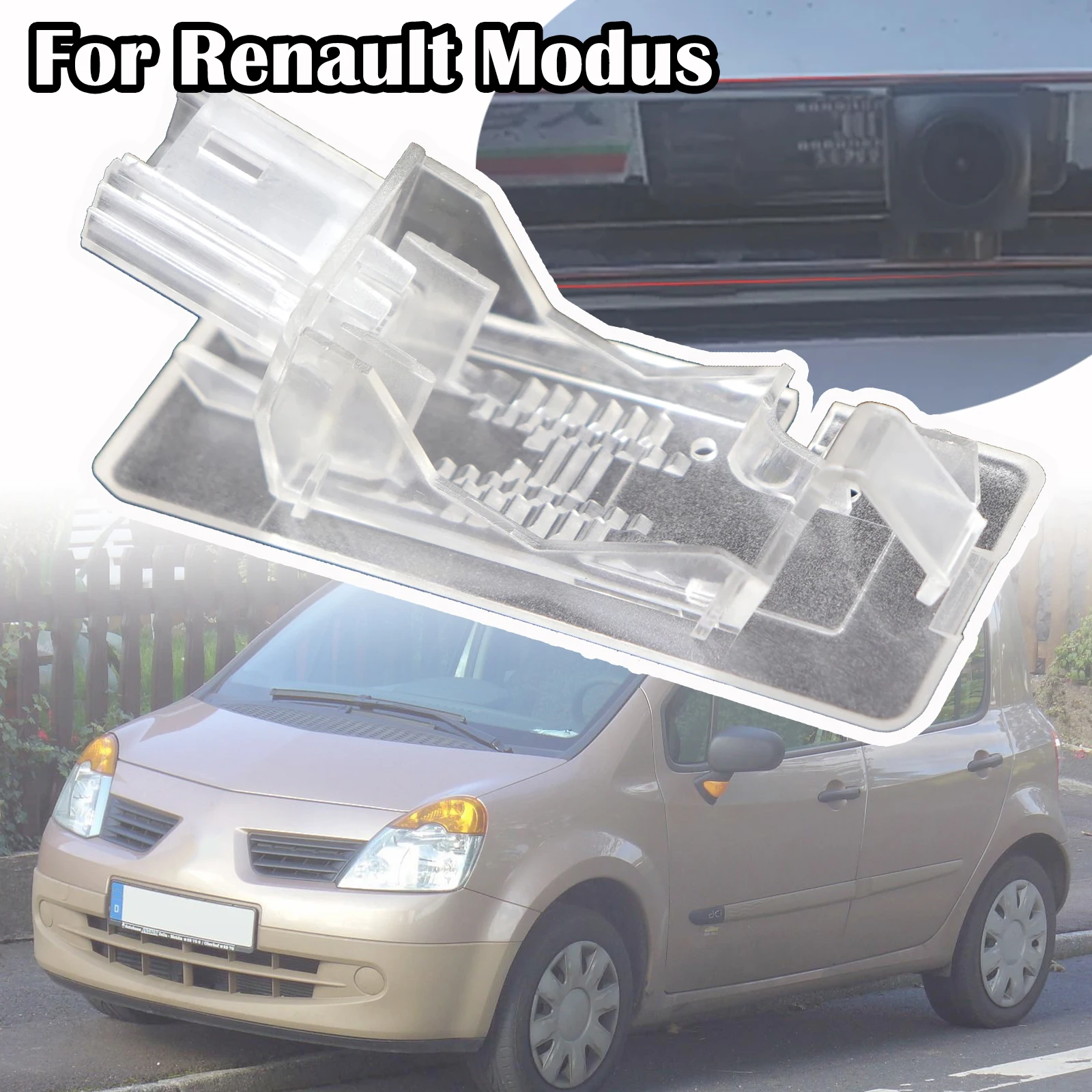 

Car Rear Trunk View Camera Bracket Mount License Plate Case For Renault Modus Scenic 2/3 Lodgy Captur Duster Latitude Fluence