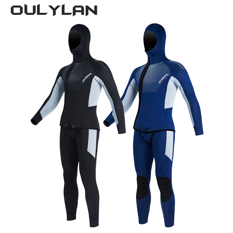 

2024NEW 5mm Scuba Diving Suit Men Women Neoprene Underwater Hunting Surfing Front Zipper Spearfishing 2pieces Keep Warm Wetsuit