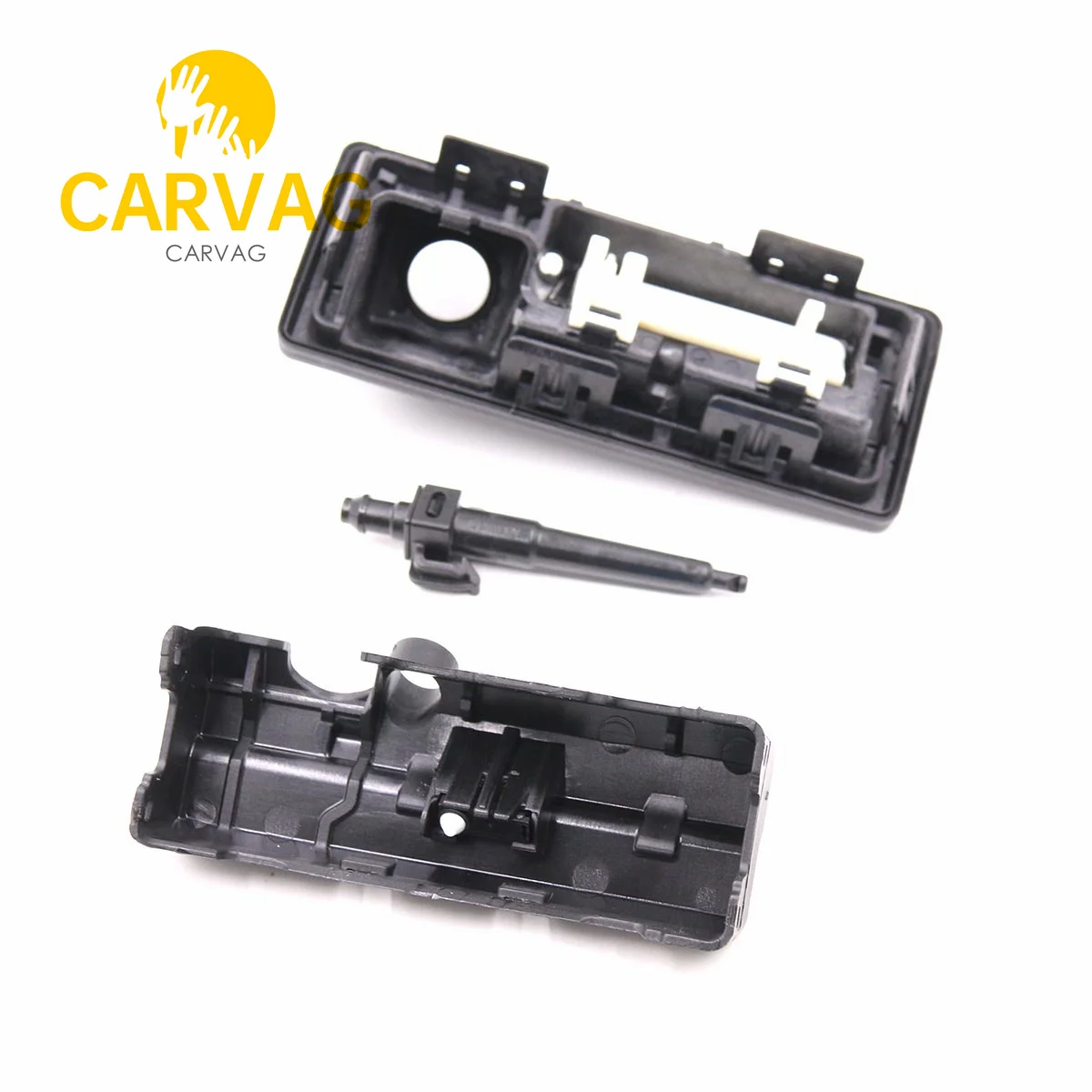 For Audi A4 B9 Q7 4M Tiguan MK2 - Trunk Hand Button Cover - Rear View Camera Case Shell With Water Spray Nozzle