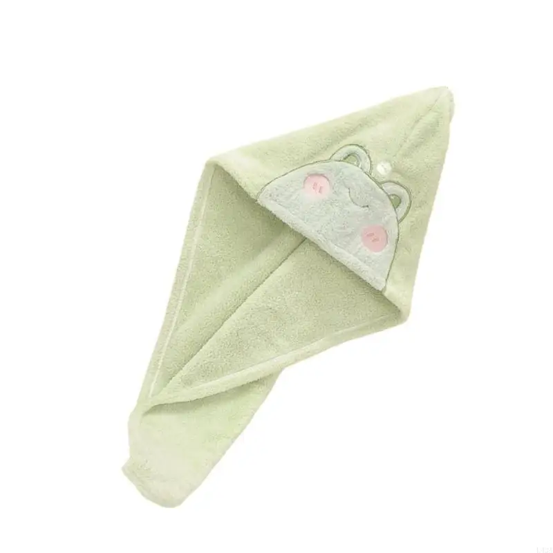 L43A Towel Hair Turban Wrap Hair Towel Long Curly Head Towel Quick Absorbent