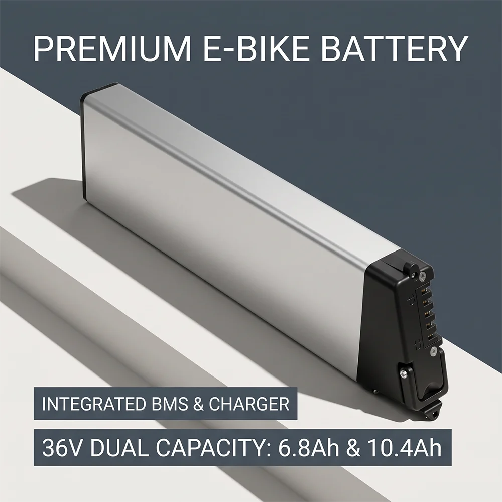 

Replacement Lithium Battery 36V 10.4Ah for ENZO Micargi Seco Foldable Electric Bike Components with 20A BMS System 2A Charger