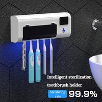 Intelligent Rechargeable Toothbrush Sterilizer Ultraviolet Disinfection Perforation-Free Wall-Mounted Toothbrush Holder