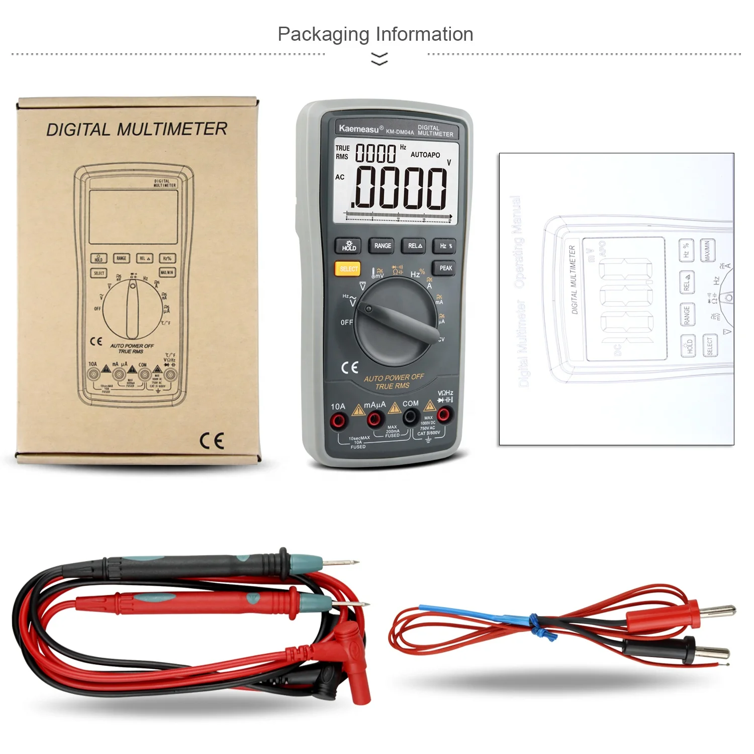 20000 Counts Voltmeter Electrician Bench Autorange Multimetro Smart Digital Multimeter Professional Digital Multimeter Tester
