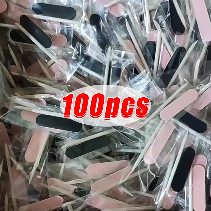 

Nails Art Manicure Tool Set Portable Nail Filer Disposable Cleaning Care Mini Nail File Sticks Remover Kit Accessories