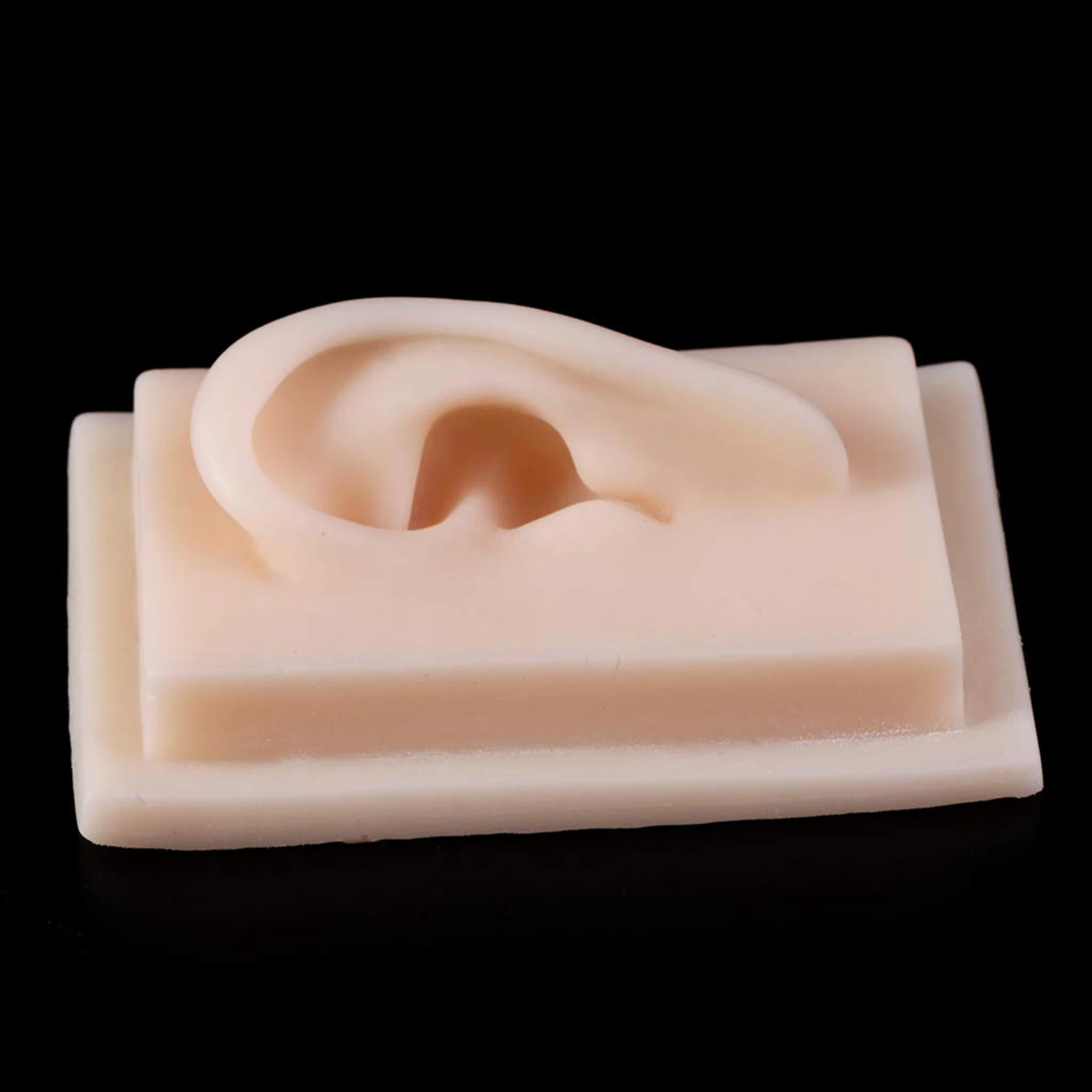 For 1:1 Human Soft Silicone Left Ear Model Life Size Acupuncture Study Practice Tool Teaching Resources Left Ear