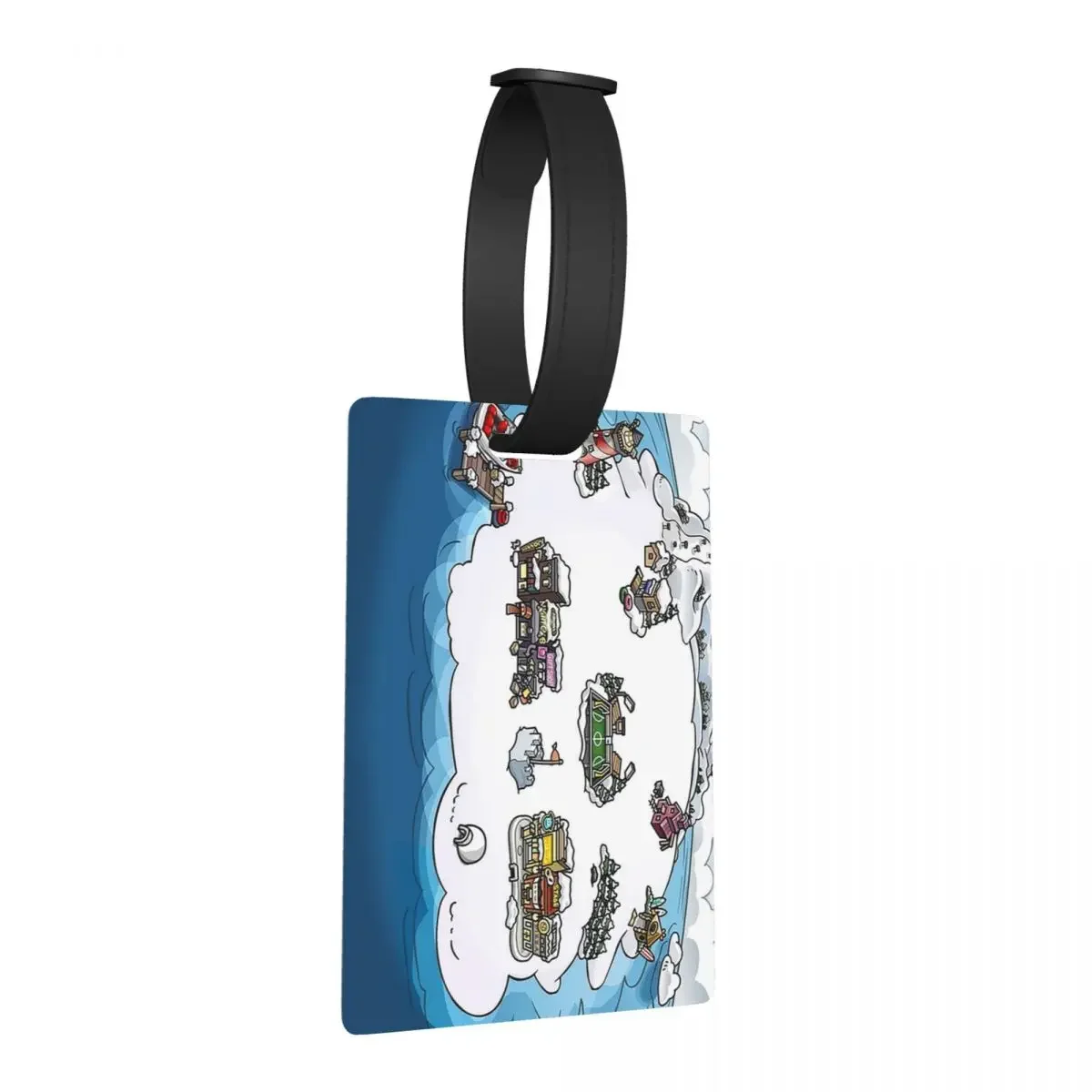 Club Penguin Map Luggage Tags Suitcase Accessories Travel Cute Baggage Boarding Tag Label Holder ID Name Address