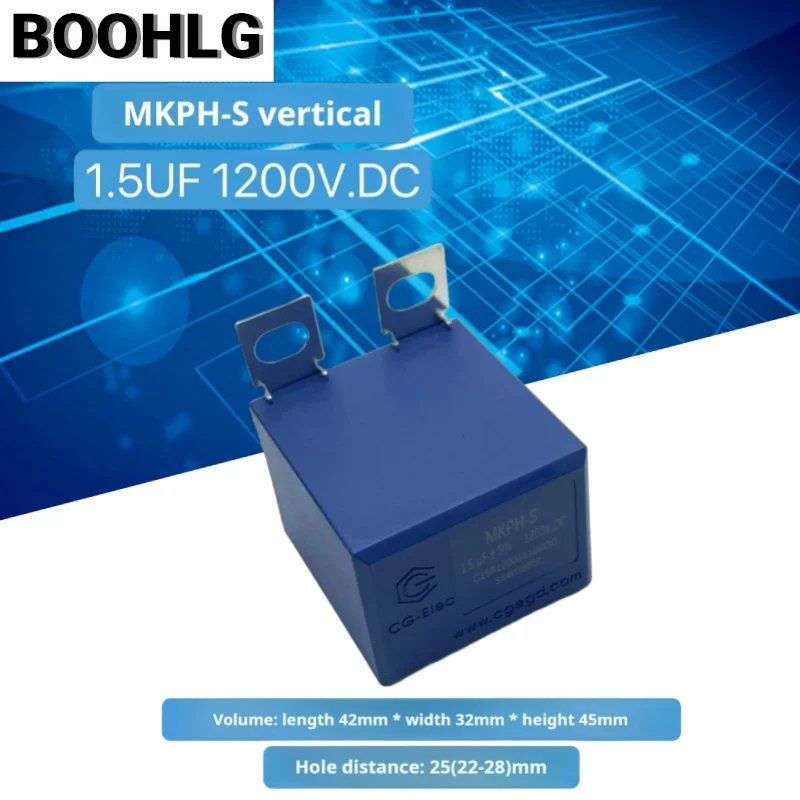 1PCS MKPH-S 1.5UF 2UF 1200V.DC IGBT Inductive-free Absorption Protection Film Capacitor