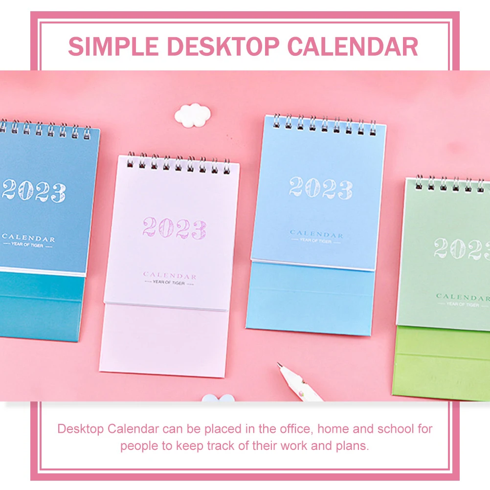Мини-практичный бумажный календарь на 2023, бумажный календарь, простая креативная треугольная основа, легкий практичный график для студентов