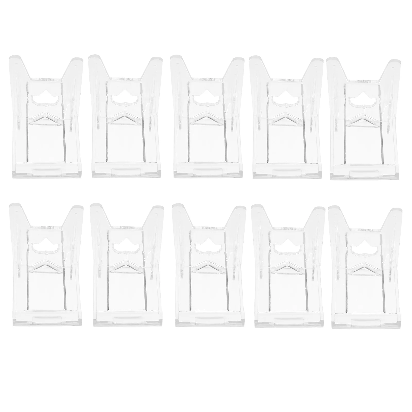 

10Pcs Clear Acrylic Plate Stands Adjustable Phone Display Holders for Desktop Picture Ornaments Acrylic Plate Stand