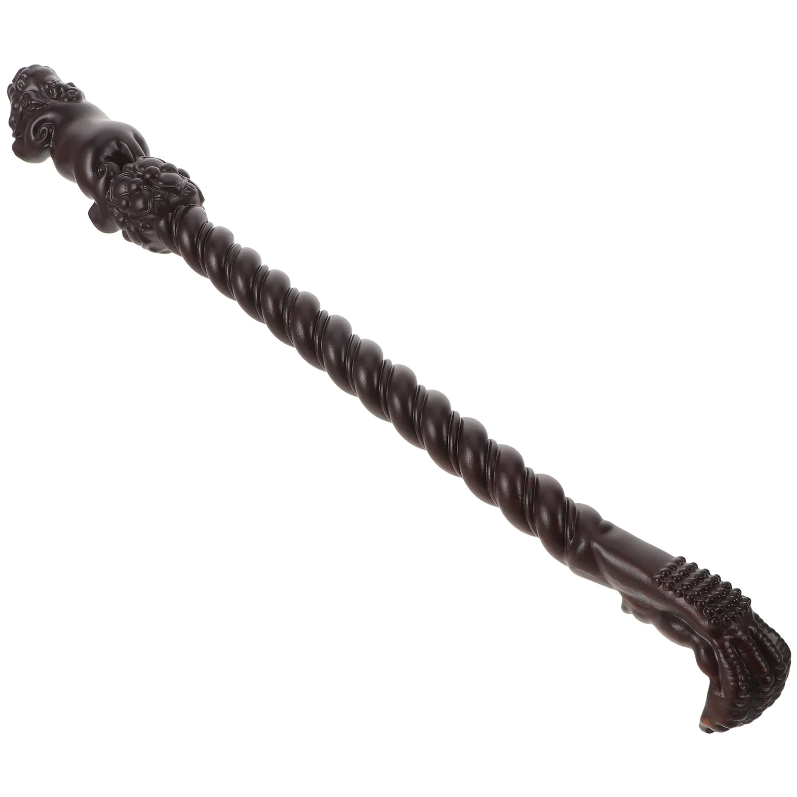 

Деревянная массажная палочка для спины из черного дерева с длинной ручкой, традиционная китайская форма Пи Сю, для снятия зуда и расслабления, массаж тела