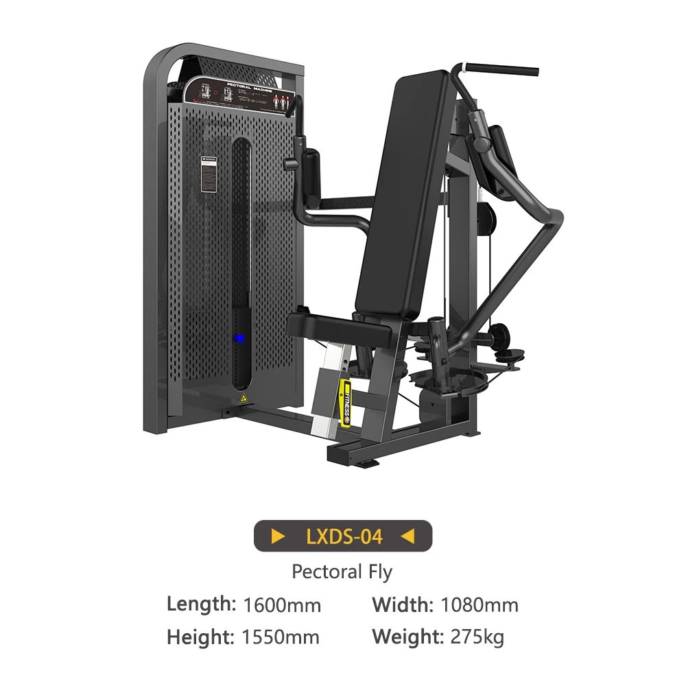 Fitness Pectoral Fly Pin Load Selection Machine, Commercial Gym Equipment, BodyBuilding Machine