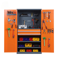 High Quality Orange Red White Color Tool Storage Cabinet Tool Box Mechanical Repair Hand Folding Tool Set