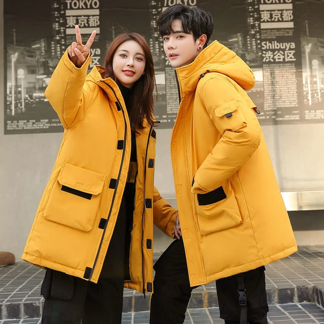 2021 New Hooded Jacket Men Korean Fashion Hip Hop Japanese Streetwear Coat Male Casual Cargo Yellow Jackets Man Windbreaker Jackets AliExpress