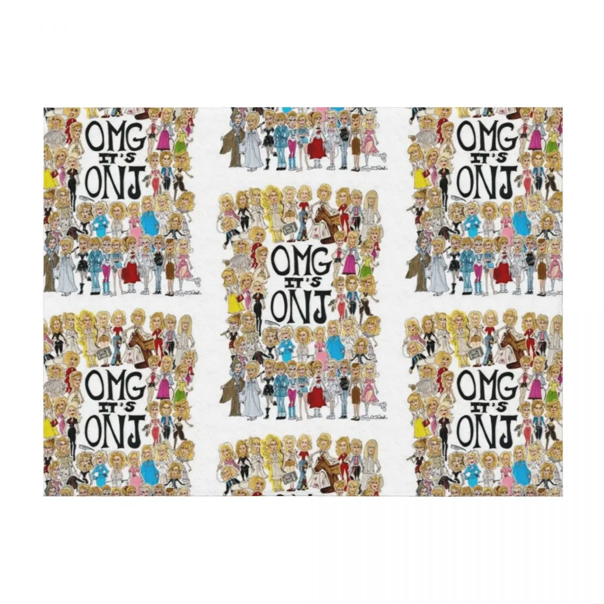 

CC Trubiak's 'OMG It's ONJ' 2.0 Throw Blanket Travel sofa bed For Baby Cute Plaid Blankets