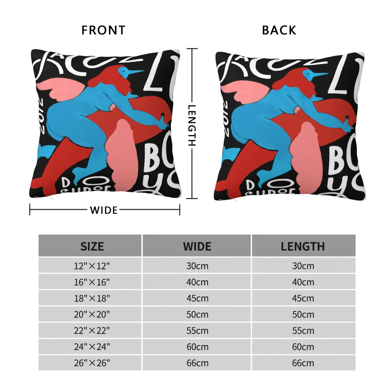 Acuzzi Boys Parra Patta 2012 Tour Pillow Case Accessories For Home Decor Pillowcases Zipper Pillow Throw Pillows Throw Pillows