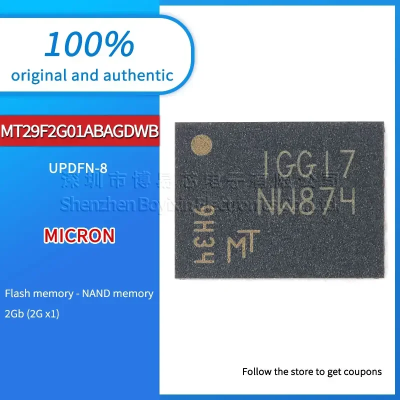 Original genuine MT29F2G01ABAGDWB-IT:G UPDFN-8