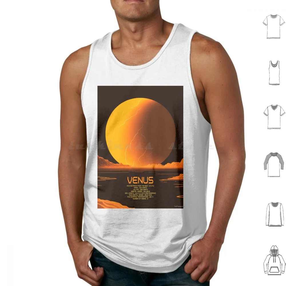Venus-The Solar System ( Poster Serie-3 / 9 ) Tank Tops Vest Sleeveless Minimalistic Planet Planets Serie Solar System The