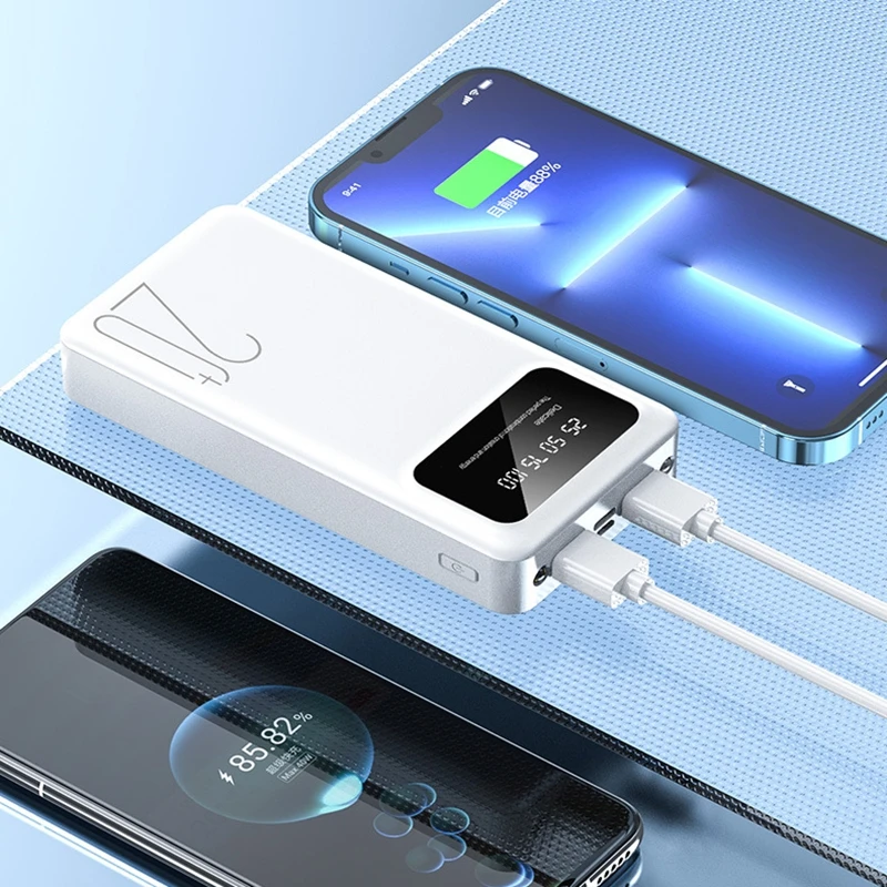 VIVO 200000mAh قوة البنك المحمولة عالية السعة شاحن السفر شحن سريع 2-Output بطارية حزمة آيفون سامسونج Xiaomi #5