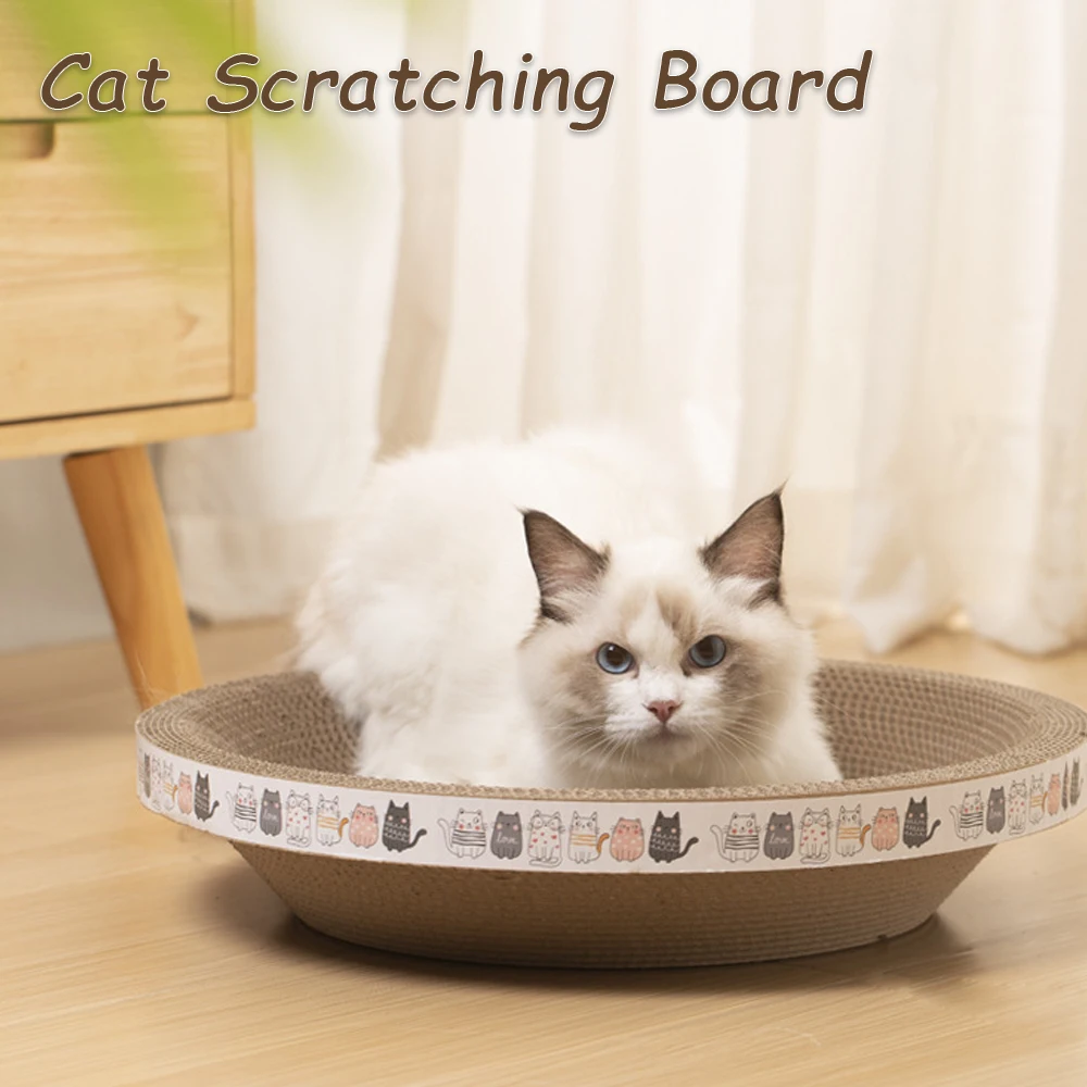 High-density Cat Scratching Board Cat Scratching Basin Cats Toys Indoors Cat Scratching Board Increase Height Thickness 고양이 장난감