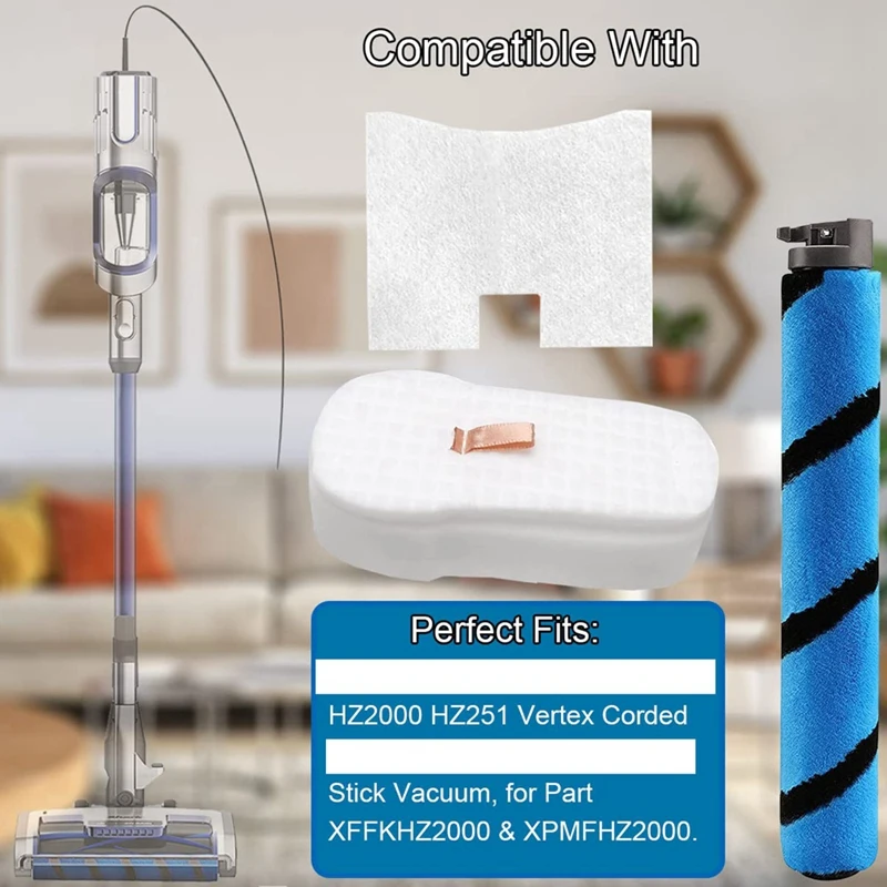 Filtros de cepillo principal de repuesto para Shark HZ2000 HZ2002, accesorios de aspiradora, parte XFFKHZ2000, XPMFHZ2000