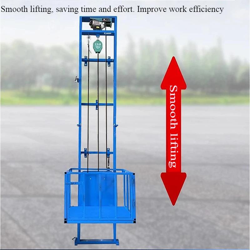 Warehouse factory  fixed freight elevator household small lifting platform electric hydraulic simple freight elevator