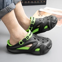 New Style Men's Summer Outdoor Slippers Fashion Sandals Outdoor Non-slip Men's Outdoor Beach Sandals Clog Garden Shoes