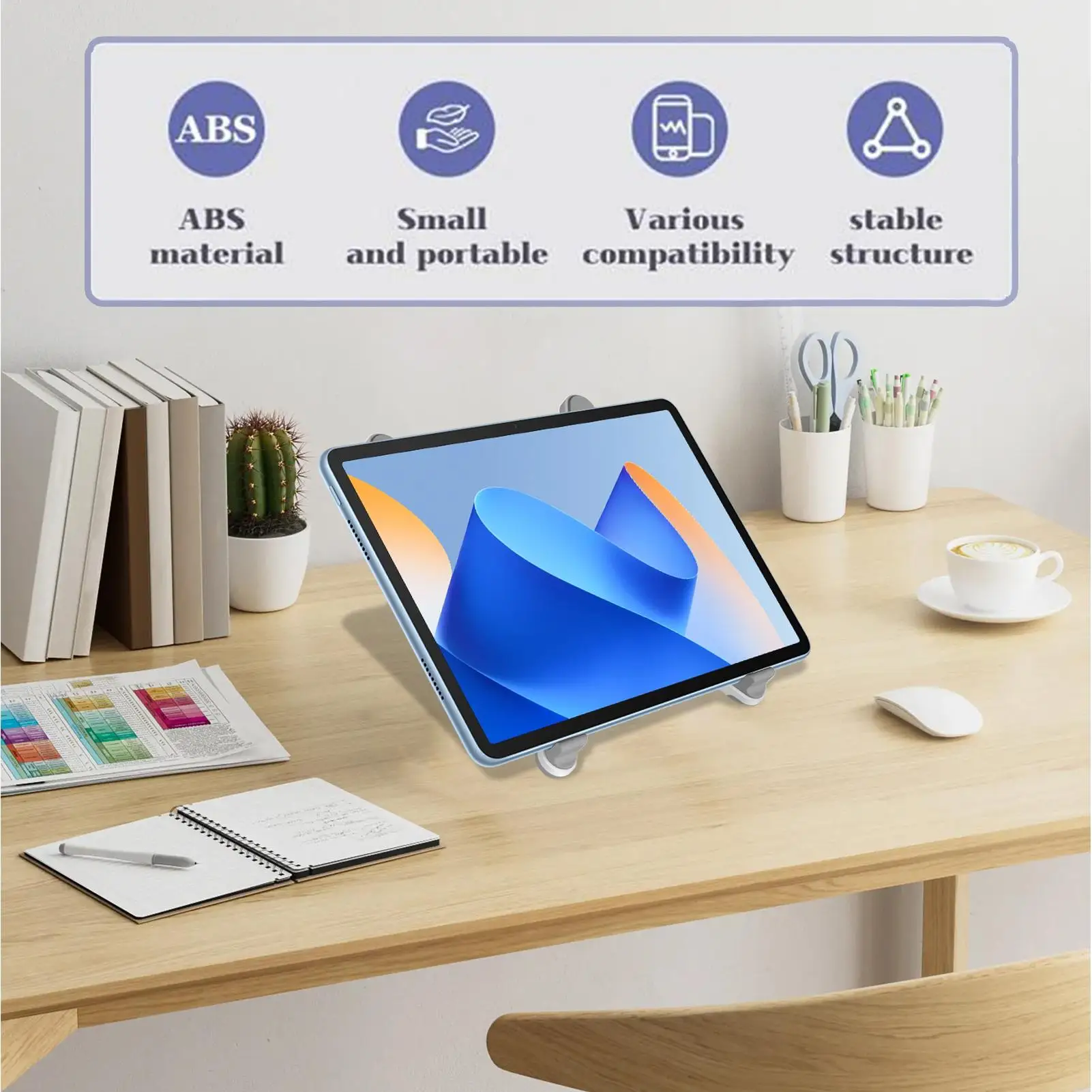 Portable tablet stand Adjustable Tablet Holder foldable small painting stand  for Dorm School Home Desk Travel Drawing