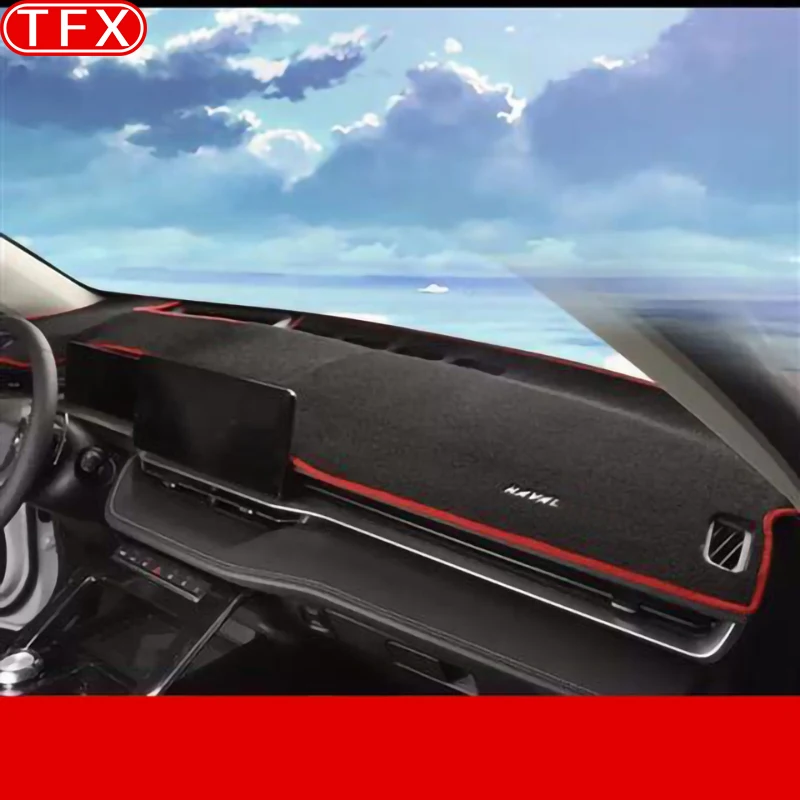 Flanell Slip Anti UV Matte Auto Styling Dashboard Abdeckung Pad Dashmat Sonne Schatten Teppich Für Haval H6. 2021 2022 2023 zubehör