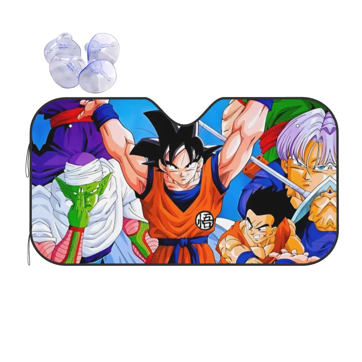 

Son Goku Dragon Ball Z Sunshade Windscreen Anime Personality Car Front Windshield 76x140cm Car Sunshade Accessories Covers