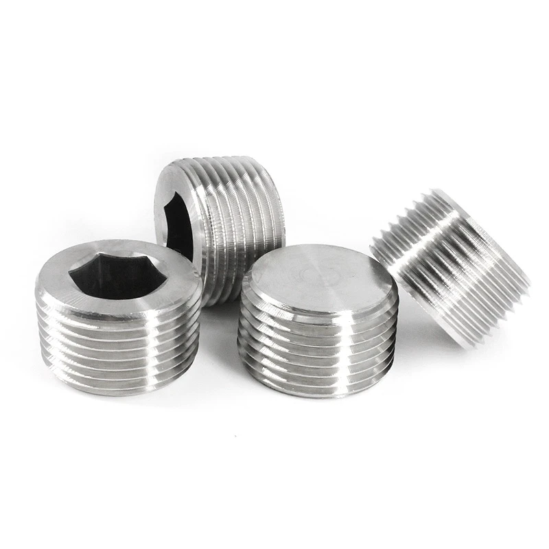 

BSPT / BSPP / NPT Male Thread 304 Stainless Steel Hex Socket End Cap Inner Hexagon Plug Oil Water Pipe Fitting