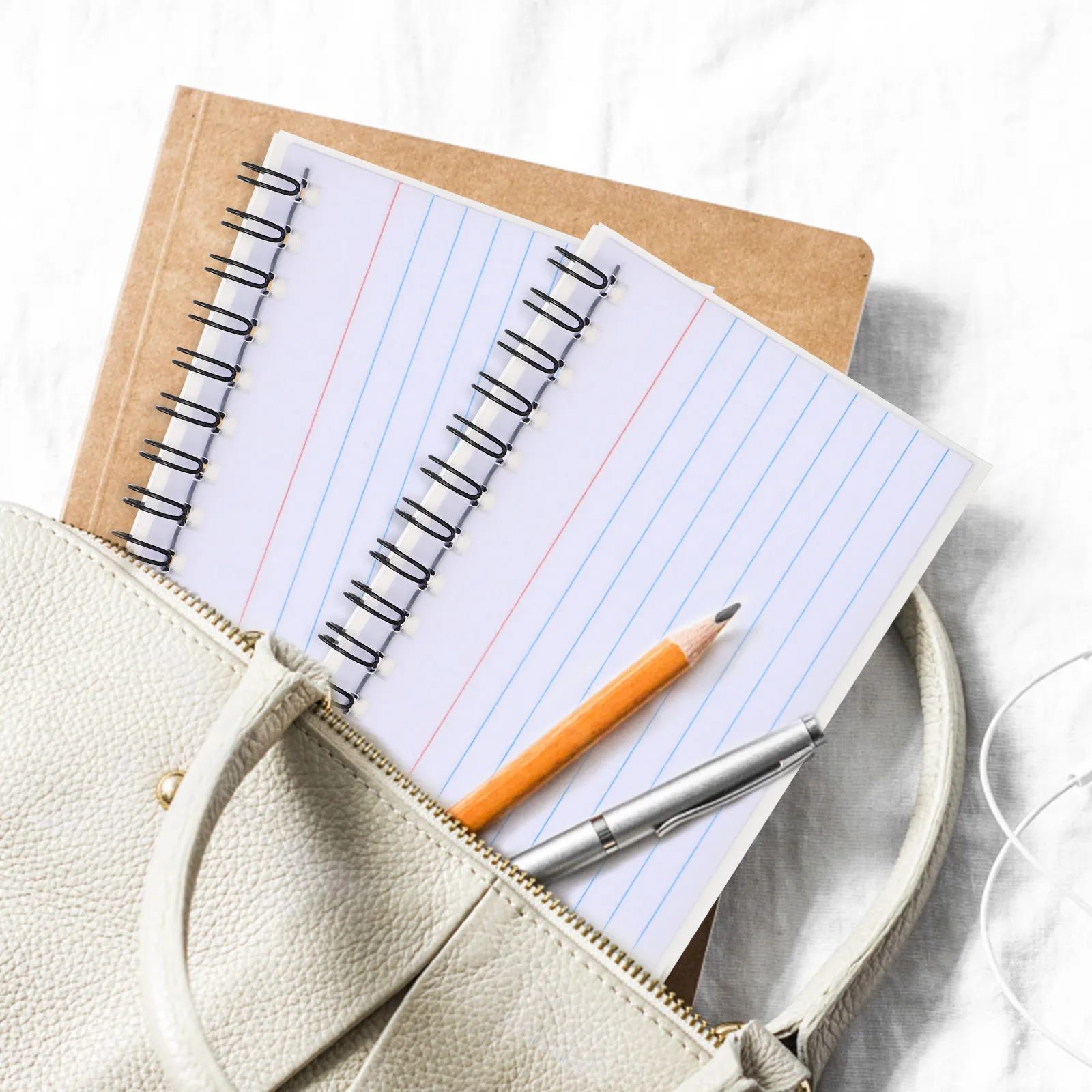 

6Pcs Small Index Cards Notepads Colored Paper Flash Cards Horizontal Lines for Office School Study Meeting Recording