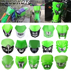 Motorcycle Headlight Headlamp Head Light Fairing For Kawasaki KX KLX CR CRF YZF WR F R RMZ DRZ 125 150 250 450 Enduro Dirt Bike