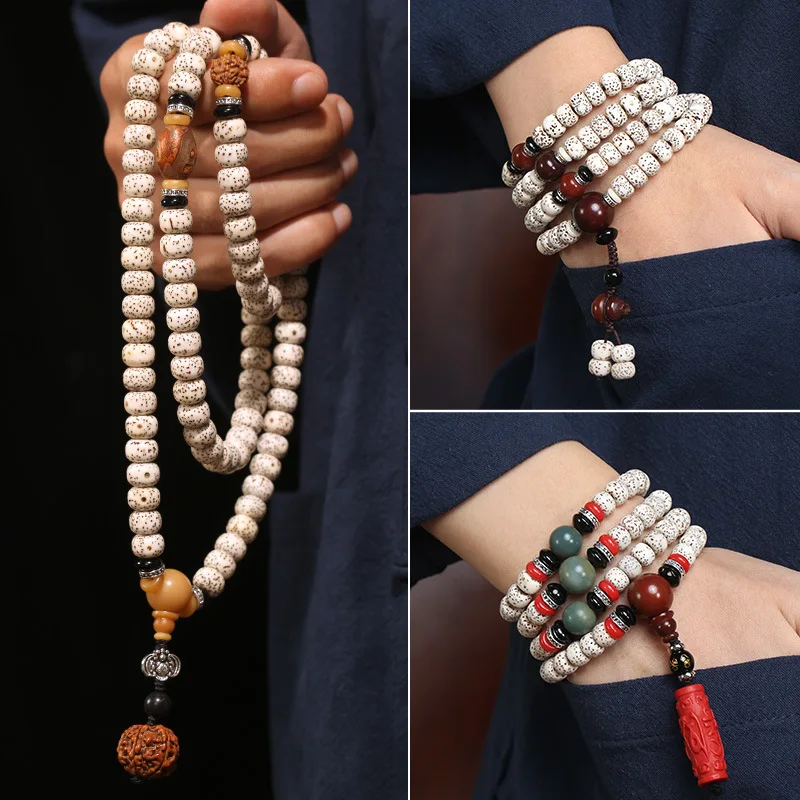 High-Density Hainan Genuine Xingyue Bodhi Bracelet 108 Beads Buddhist Necklace