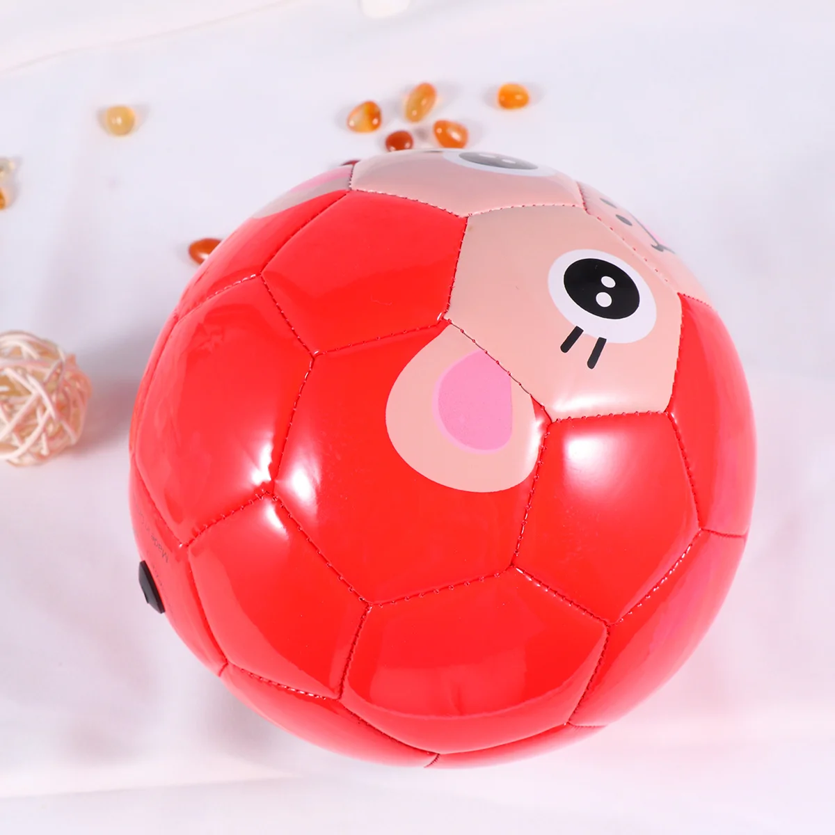 

1Pcs Inflatable Children Football PVC Ball Smooth Elastic Portable Bright Colors for Outdoor Indoor Playing Party Decoration