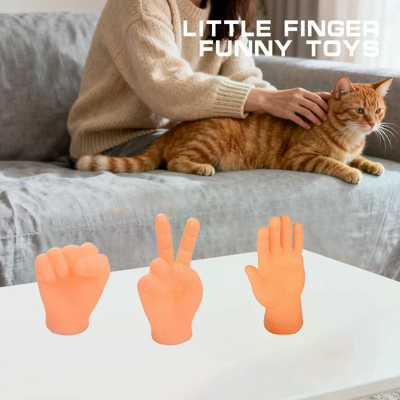 إغاظة القط قفازات الاصبع التفاعلية الإنسان وهمية اليد القط اللعب مداعبة القط الكلب لعب اليد الصغيرة الحيوانات الأليفة القط الإمدادات #2