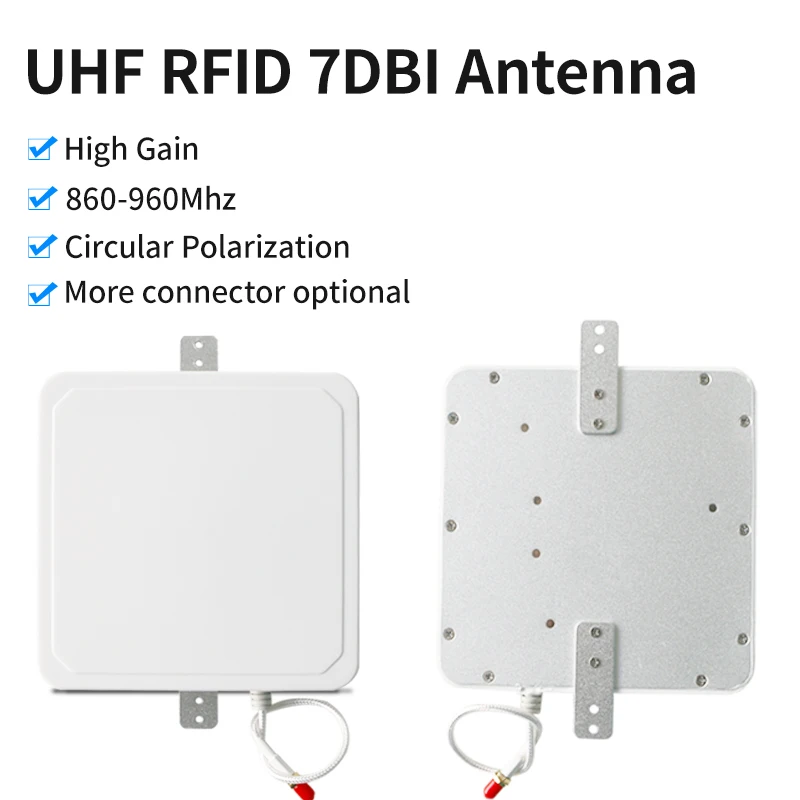 High Gain UHF RFID Antenna Circular Polarized 7dBi 865-868/902-928mhz Antenna for Access Control