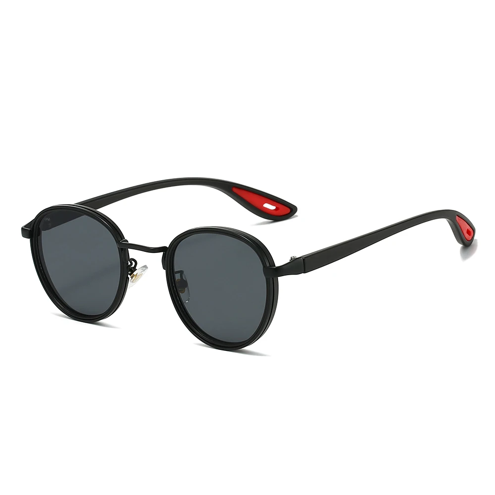 GM LUMIAS Vintage Runde Sonnenbrille für Herren 2025 Neue Punk-Mode-Sonnenbrille für Damen Trendiges Luxusmarken-Design Lässige Anti-UV-Sonnenbrille – Detail 10