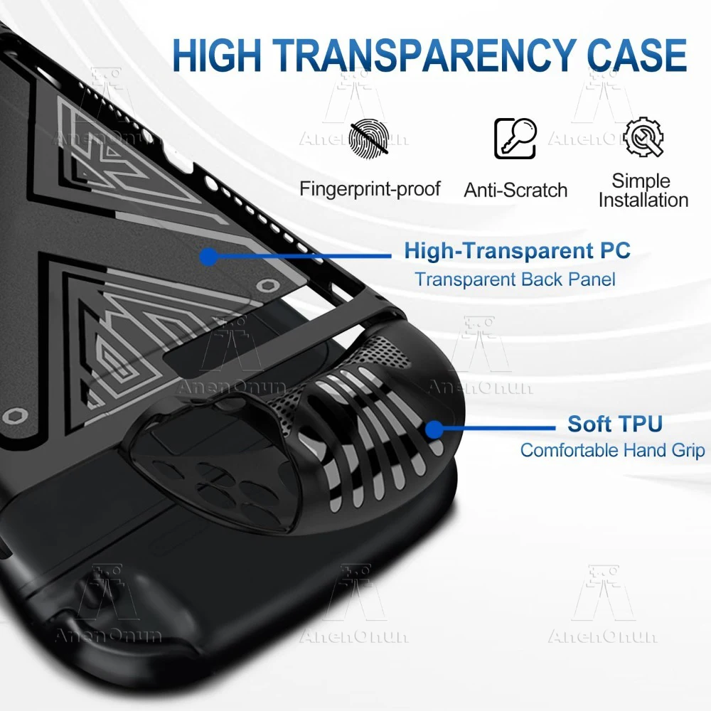 Dockable Protective Case for Switch 2 Shockproof Anti-Scratch Slim Fit PC Hard Cover w/ Detachable TPU Joycon 2 Grips Soft Shell