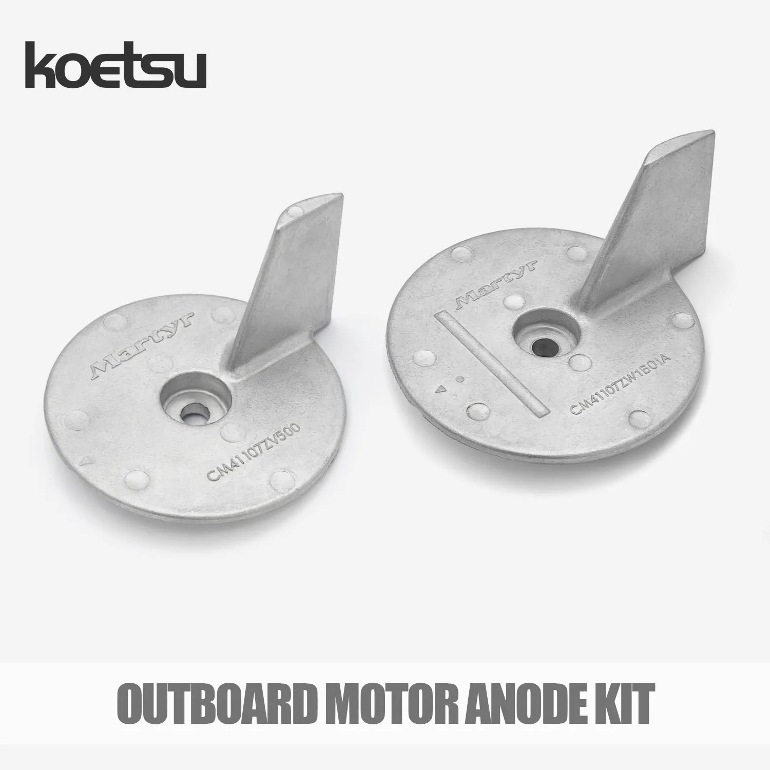 KOETSU Outboard Motor Anode Kit, Suitable for Honda Outboard Motor Corrosion-Resistant Sacrificial Anode Assembly Kit CM826134
