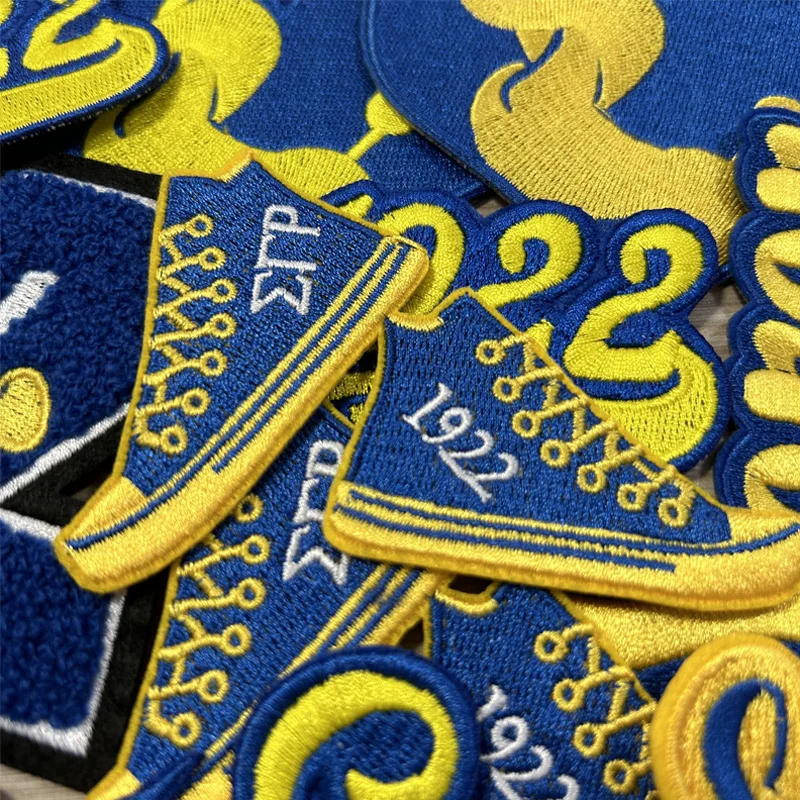 Embroidered Sigma Gamma Rho Sorority Sets, SGRho Soror, Poodle, Sisterhood, 1922 Soror Symbol Poodle Iron on Patch for Jacket