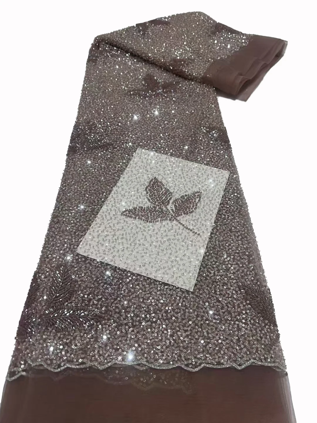 

Новая кружевная сетка с блестками, ткань для вышивки бисером, африканское модное свадебное платье, кружевная ткань с блестками