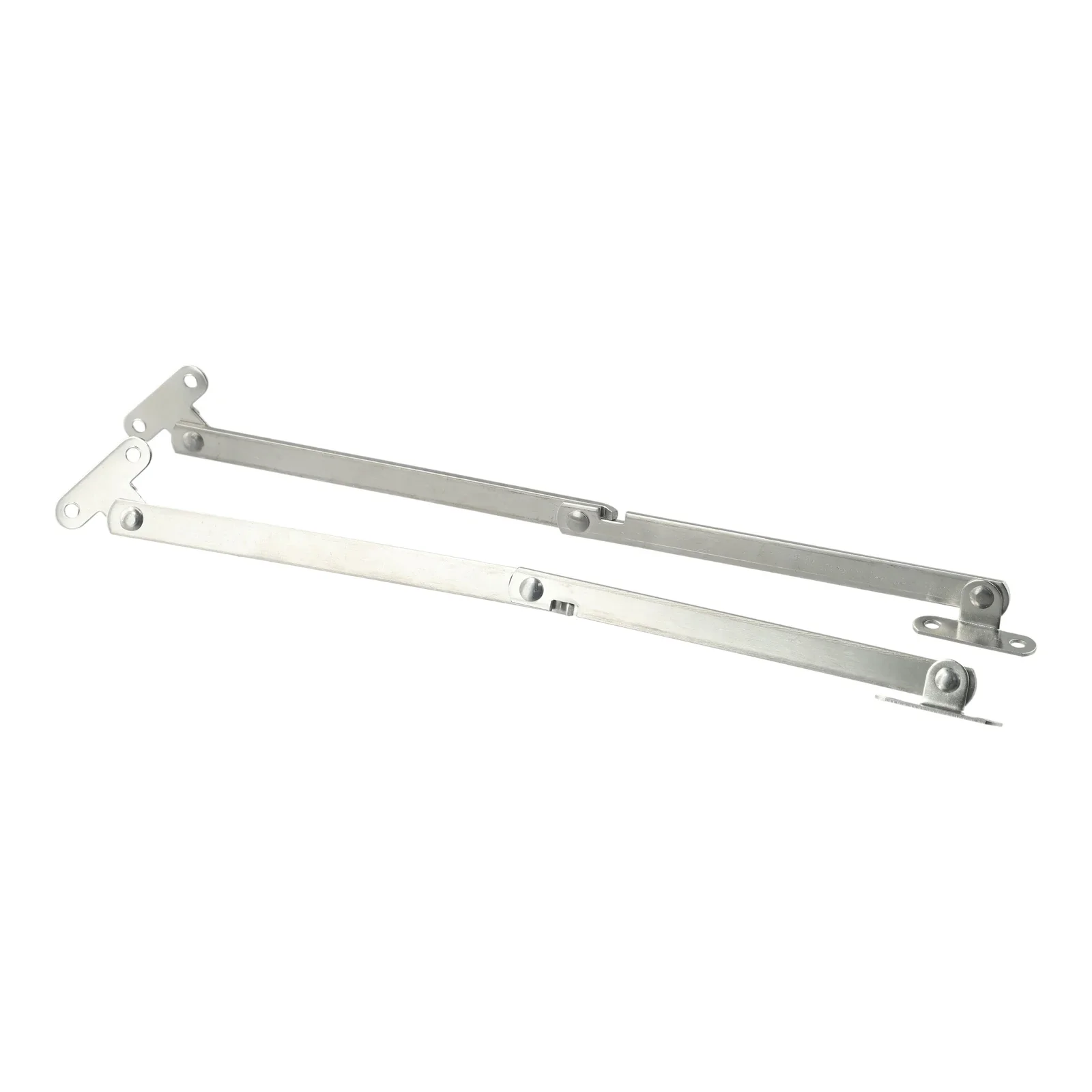Movable Lift Up Support Silver Screws Lifter Bookcase Home Hardware 2pcs Stainless Steel Folding Rod Cabinet Convenient