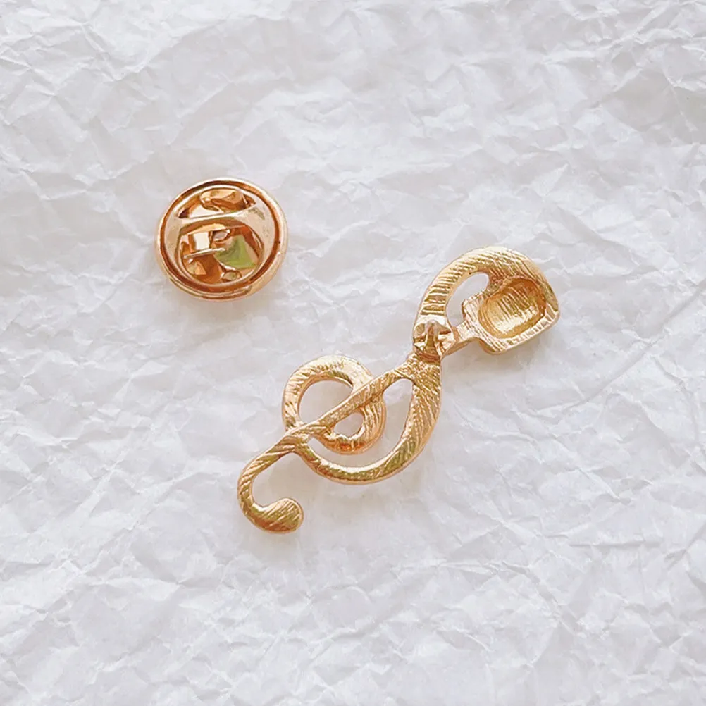 2Pcs Music Note Brooch Microphone Pin Set Party Lapel Pin for Men Women Music Jewelry Gift Purse Pins Lapel Brooches for Women