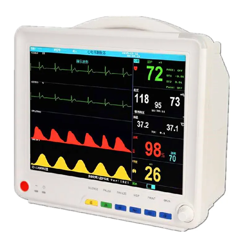 Medical multi parameter electrocardiogram  life monitor, premature infant finger monitor